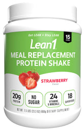 LEAN1 Protein Powder 771g front view with packaging