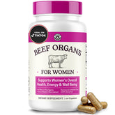 Left Coast Performance Beef Organs Supplement for Women, front view