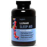 LEGION Lunar Sleep Aid chewables front view, 60 count