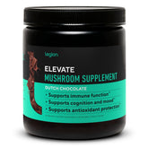 LEGION Mushroom Supplement Blend 245g front view with packaging