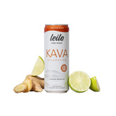 LEILO Kava Kava Mocktail Drink can front view, Ginger Lime flavour