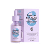 Lemme Irish Sea Moss Liquid Drops front view with packaging