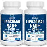Lepoznan Liposomal NAD+ and Trans-Resveratrol supplement front view
