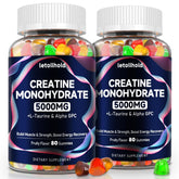 letollhold Creatine Gummies 5000mg front view of bottle
