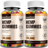 Letollhold Hemp Gummies 80 Count Pack of 2 front view