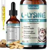 letollhold L-Lysine Liquid Drops for Cats 60mL front view