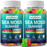 letollhold Organic Sea Moss Gummies front view with packaging