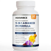 Lexenic VisioVance 15-In-1 Advanced Eye Formula supplement front view