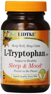 Lidtke L-Tryptophan Capsules 60 Count front view
