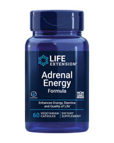 Life Extension Adrenal Energy Formula 60 vegetarian capsules front view