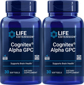 Life Extension Cognitex Alpha GPC softgels pack of 2 front view
