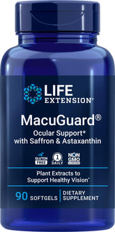 Life Extension MacuGuard Ocular Support 90 softgels front view