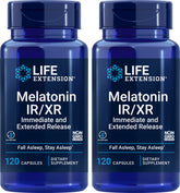 Life Extension Melatonin IR/XR 120 Capsules front view
