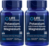 Life Extension Potassium 99mg with Extend-Release Magnesium 250mg front view