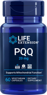 Life Extension PQQ 20 mg vegetarian capsules front view