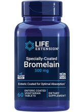Life Extension Specially-Coated Bromelain 500mg front view of packaging