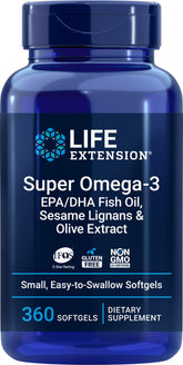 Life Extension Super Omega-3 Fish Oil 2000mg front view of packaging