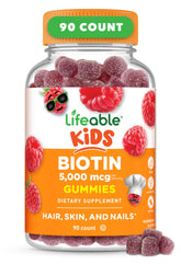 Lifeable Biotin Gummies for Kids 5000mcg front view