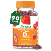 Lifeable Vitamin D3 Gummies 10000 IU bottle front view