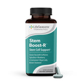 LifeSeasons Stem support-R supplement bottle front view with 120 capsules