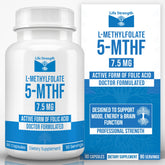 LifeStrength Methylfolate 15mg supplement front view
