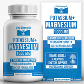 LifeStrength Potassium Magnesium Supplement 1000mg front view