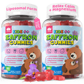 LILICARE Liposomal Saffron Gummies for Kids front view with mixed berry flavour