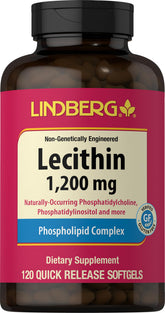 Lindberg Soy Lecithin Softgels front view packaging