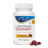 Lipotriad Visionary Eye Care Softgels front view with packaging
