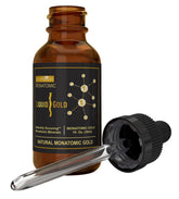 Liquid Gold ORMUS Monoatomic Gold Supplement 4 oz front view