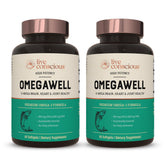 Live Conscious Omega-3 Fish Oil Supplement 2000mg front view