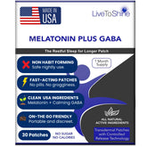 Live To Shine Sleep Patches box front view with 30 patches