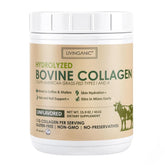 LIVINGANIC Hydrolyzed Bovine Collagen Powder 451g front view