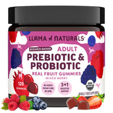 Llama Naturals Prebiotic Probiotic Gummies 340g front view