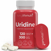 LongLifeNutri Uridine Monophosphate 300mg 120 capsules front view