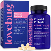 LOVEBUG Probiotics for Infants front view with packaging