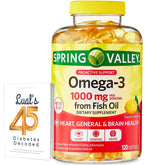 LUAL Omega-3 Fish Oil Soft Gels 1000mg front view