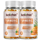 LUCKCHAN turmeric gummies front view packaging
