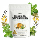 LUCKDATE Oregano Oil Capsules front view with packaging
