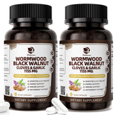 Lukaree Black Walnut Wormwood Clove Capsules 1155mg front view