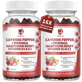 Lukaree Cayenne Pepper Gummy front view with packaging
