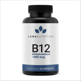Luma Nutrition Vitamin B12 1000 mcg capsules front view