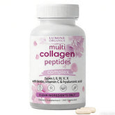 Lumine Organics Collagen Peptides 240 capsules front view