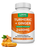 Lumine Organics Turmeric Curcumin Supplement 2400mg front view