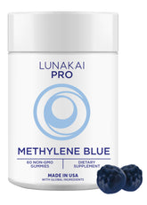 Lunakai Methylene Blue Gummies wildberry flavour front view
