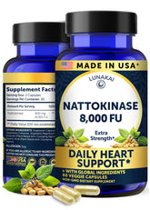 Lunakai Nattokinase Multi-Enzyme Supplement bottle front view