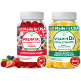 Lunakai Prenatal Gummies 454g front view with wild berry flavour