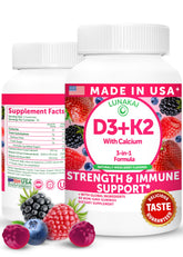 Lunakai Vitamin D3 & K2 Gummies 2000 IU front view