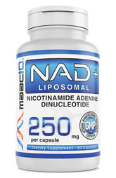 MAAC10 Liposomal NAD+ Capsules 250mg front view of bottle