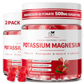 MABEFY Magnesium Potassium Gummies front view with packaging